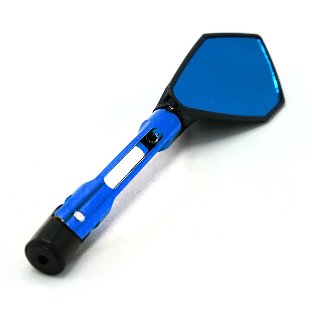 Foto 6 pulgar | Espejo Deportivo Con Vidrio Azul Tipo Pentagonal Universal Para Motocicleta