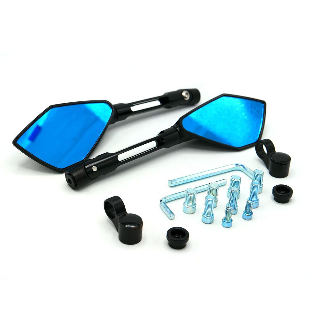 Foto 1 | Espejo Deportivo Con Vidrio Azul Tipo Pentagonal Universal Para Motocicleta