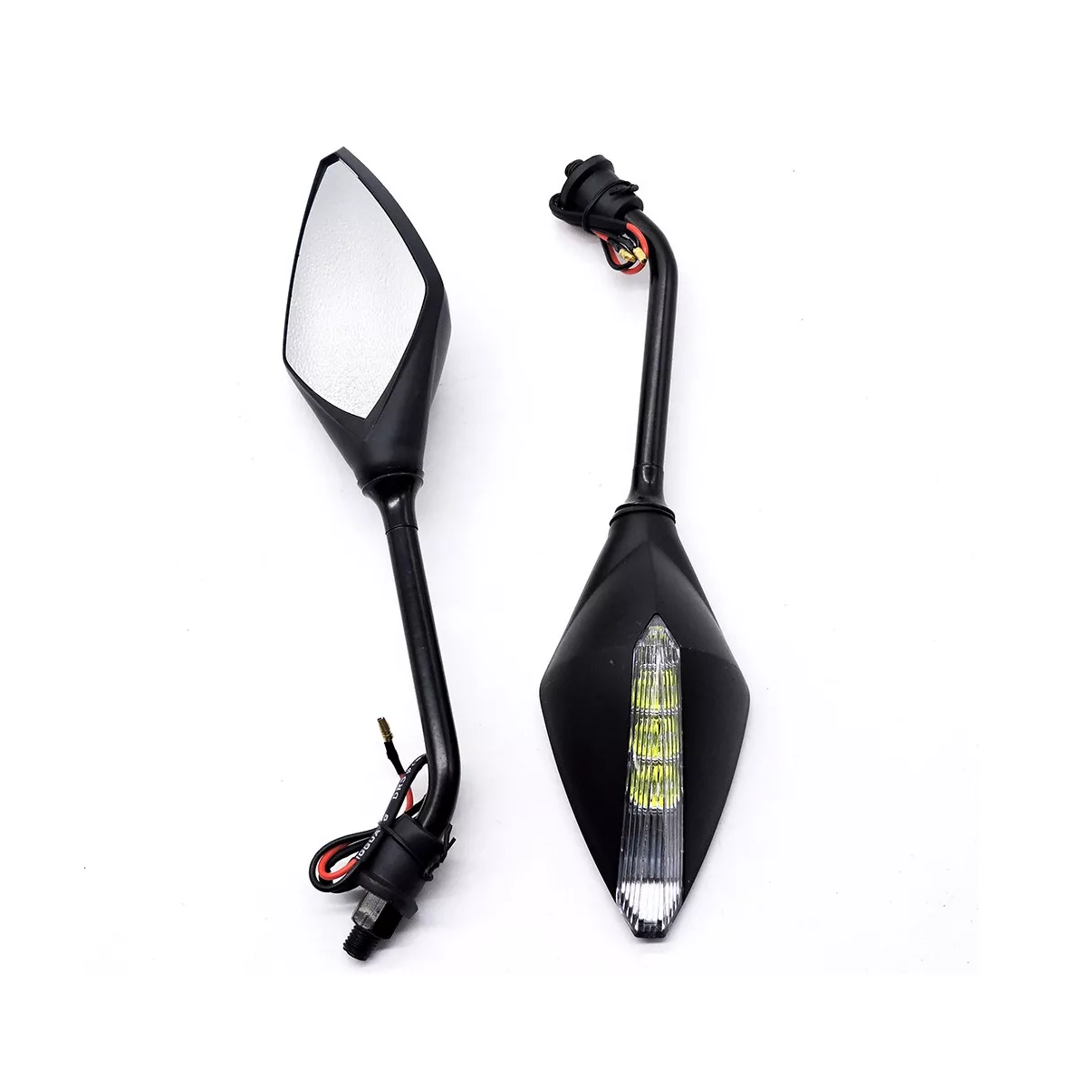 Foto 4 pulgar | Retrovisor Moto Eo Safe Imports Esi-14543 Negro 2 Piezas Con Luz Led