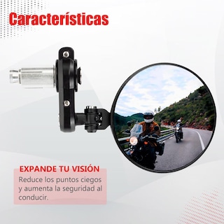 Foto 4 | Espejos Redondos De Motocicleta Cafe Racer Generica Kinlley