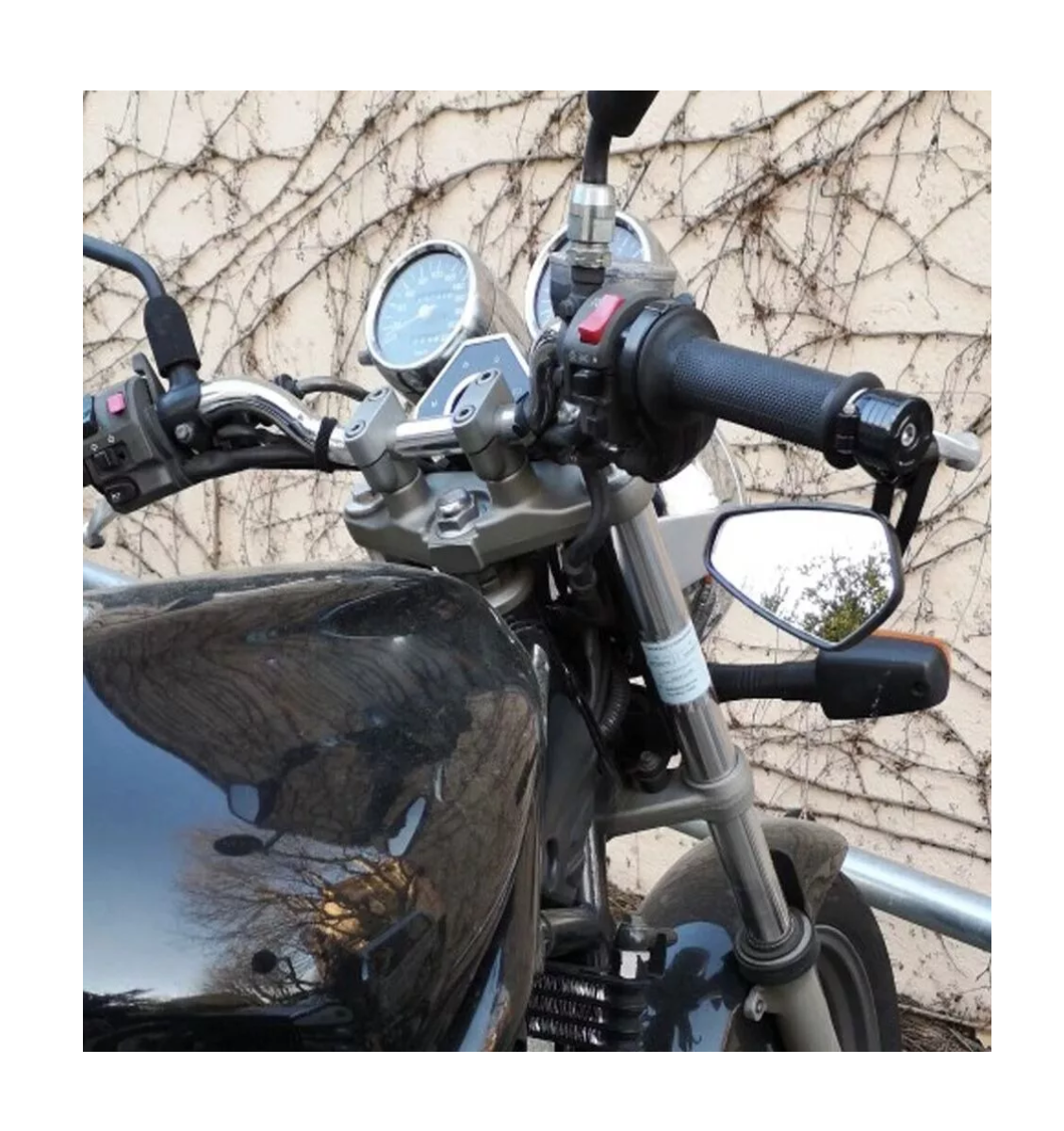 Foto 5 pulgar | 2 Pz Espejos Moto Deportivos Racer Motocicleta, Belug Negro