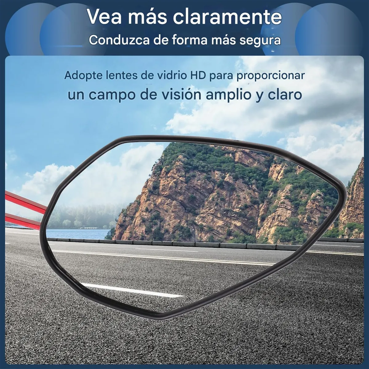 Foto 4 pulgar | Espejo Laterales Belug  Retrovisor Universal Para Motocicleta 1 Par Negro Araña Rojo