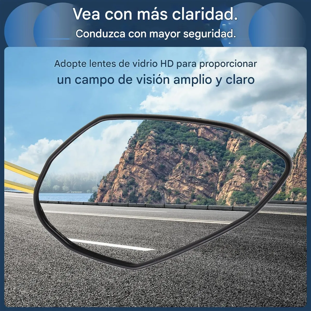 Foto 2 | Espejo Laterales Belug  Retrovisor Universal Para Motocicleta 1 Par Negro Araña Dorado