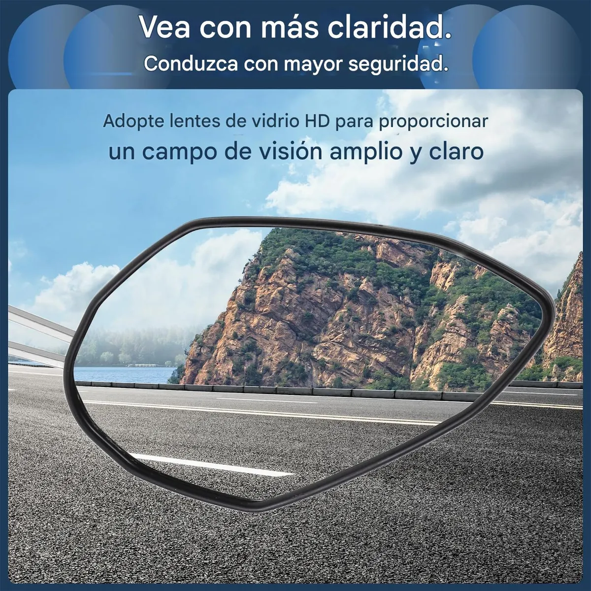 Foto 5 pulgar | Espejo Laterales Belug  Retrovisor Universal Para Motocicleta 1 Par Negro Araña Con Blanco