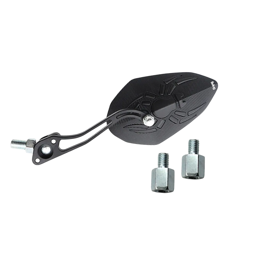 Foto 2 pulgar | Espejo Laterales Belug  Retrovisor Universal Para Motocicleta 1 Par Negro Araña