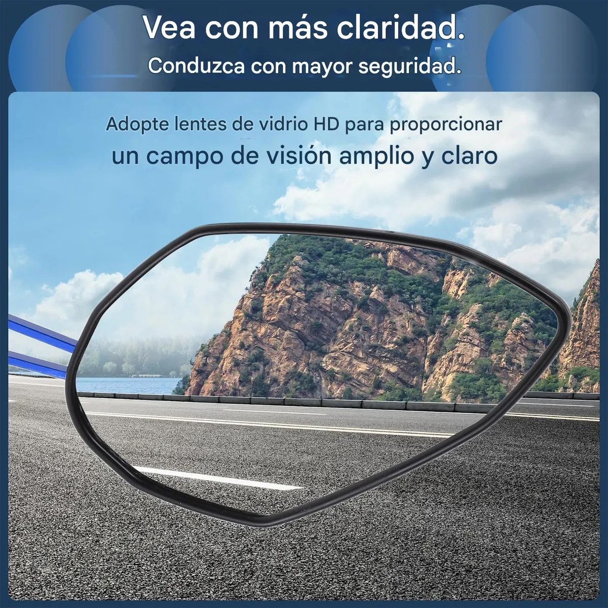 Foto 2 | Espejo Laterales Belug  Retrovisor Universal Para Motocicleta 1 Par Negro Araña