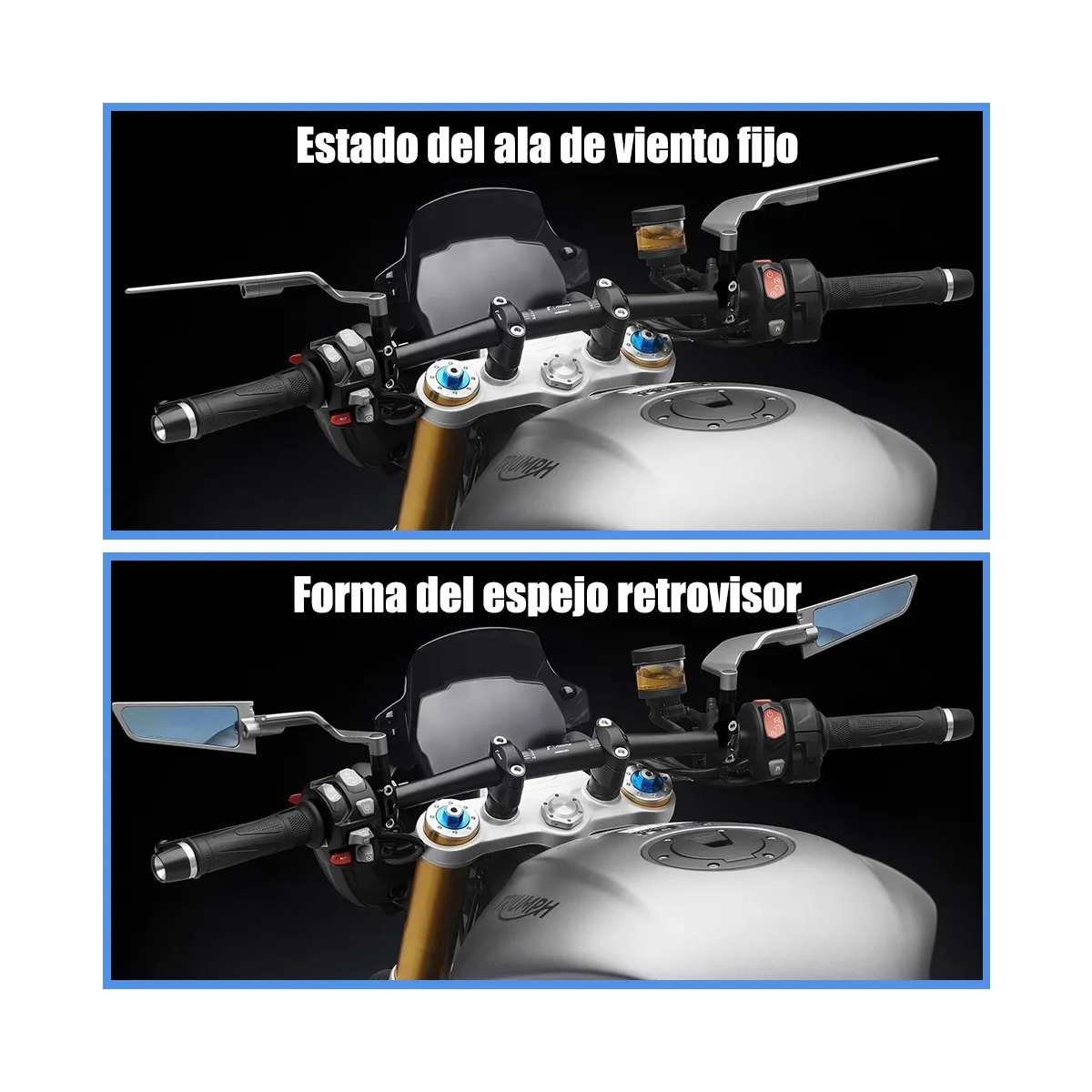 Foto 5 pulgar | Alerón De Espejo Retrovisor Invisible Modificado Universal Eo Safe Imports Esi-20900  Negro