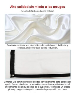 Foto 2 | Pantallas para Proyector de 150 Pulgadas Malubero color Negro