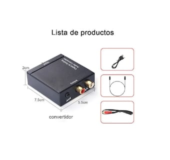 Foto 3 | Adaptador Digital Coaxial Con Cable Óptico Eo Safe Imports Esi-523 Color Negro
