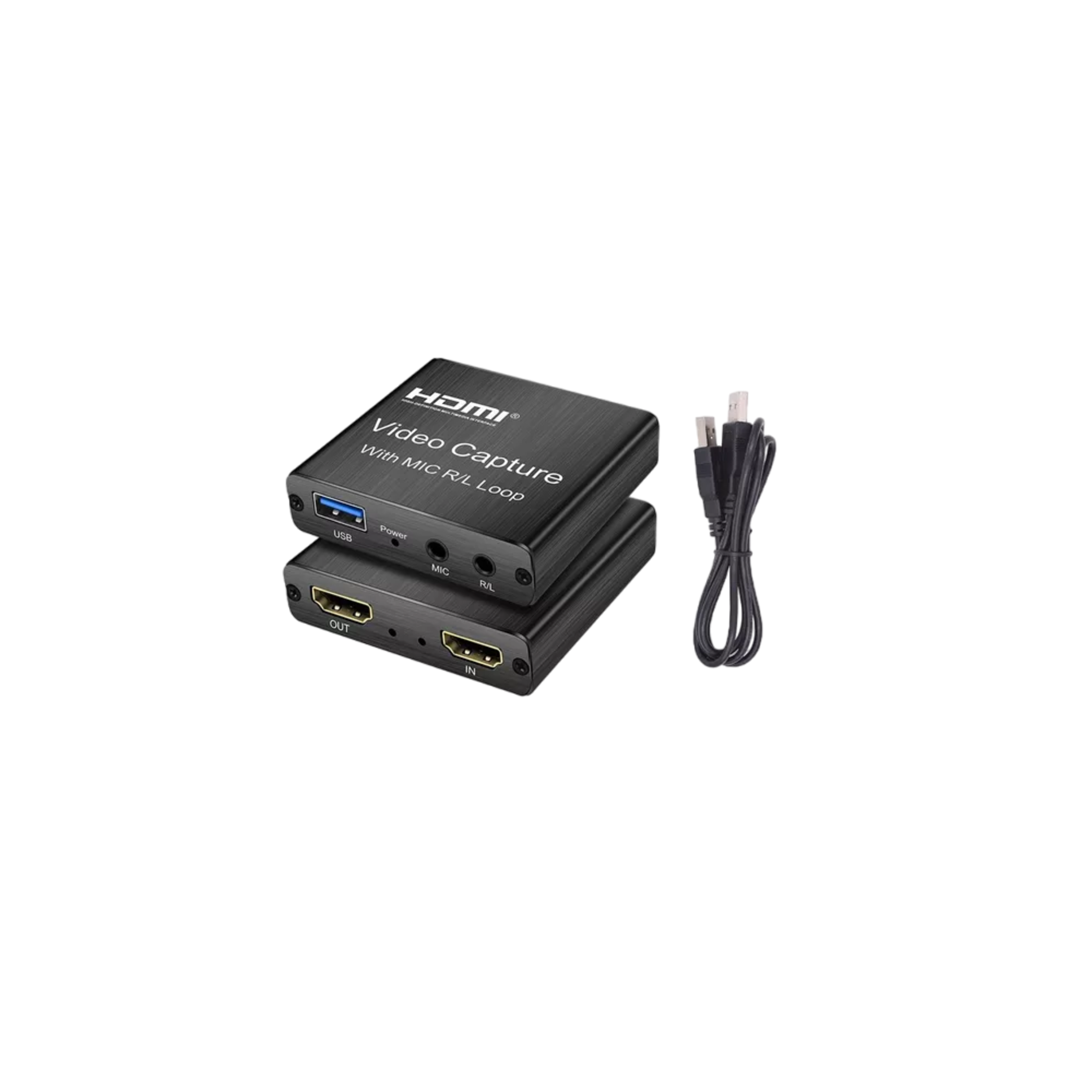 Tarjeta De Captura Hdmi Full Hd 1080p 60fps De Audio Y Vídeo, Negro