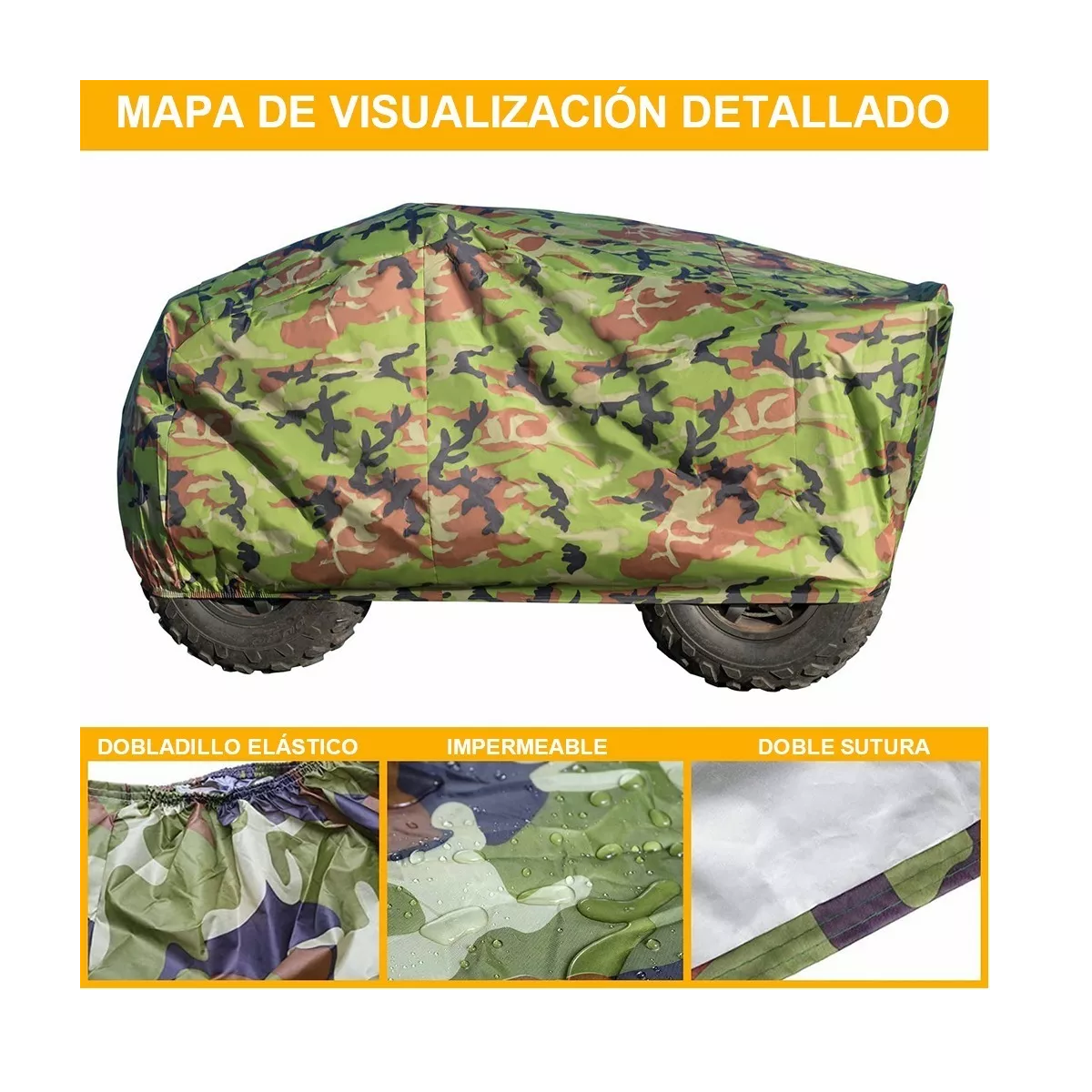 Foto 4 pulgar | Funda Cubierta Cuatrimoto Impermeable Eo Safe Imports Esi-8216 Multicolor