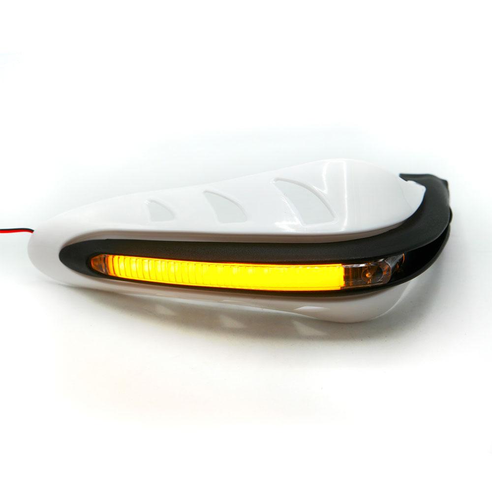 Foto 9 pulgar | Protector De Puños Con Luz Led Secuencial Amarilla Para Motocicleta