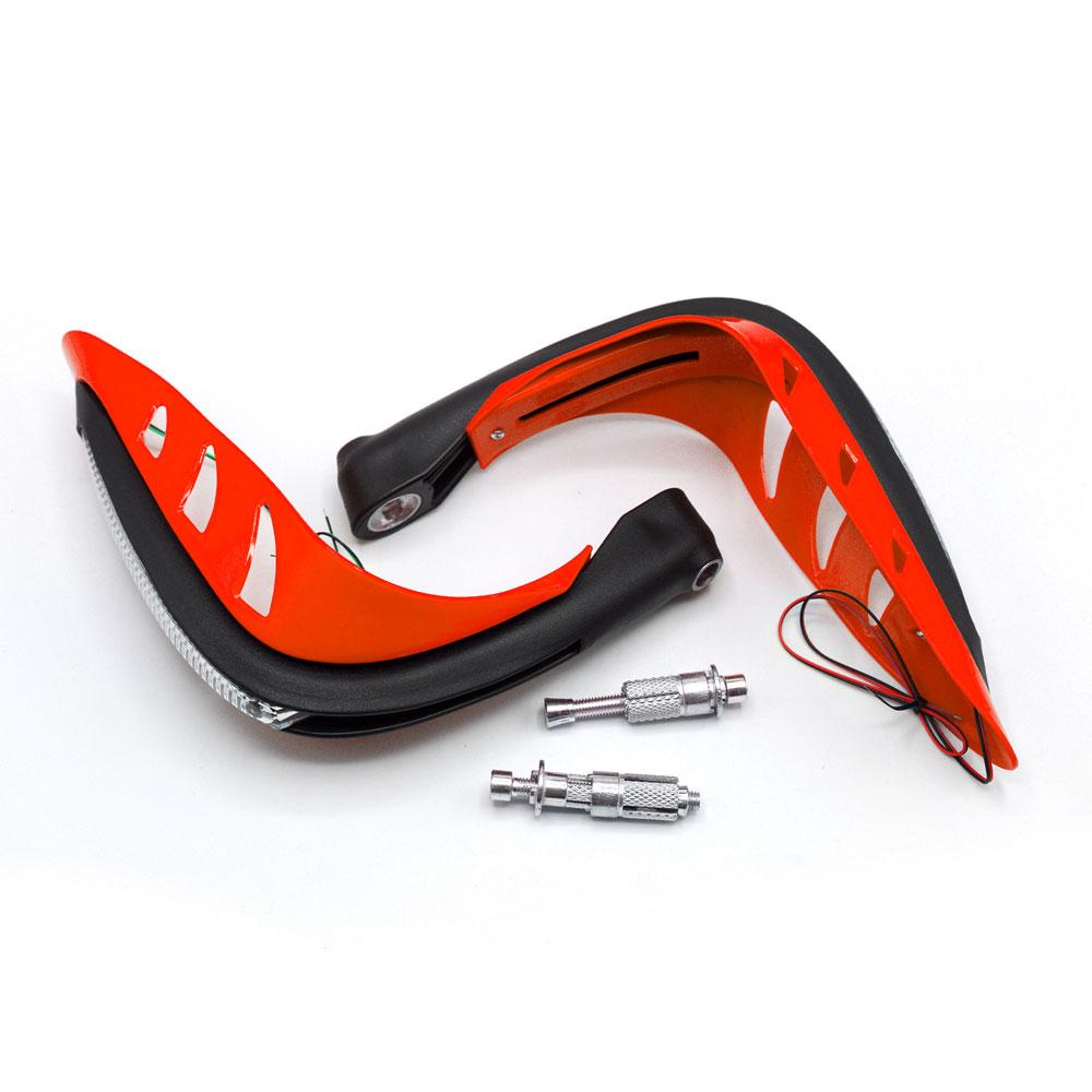 Foto 4 pulgar | Protector De Puños Con Luz Led Secuencial Amarilla Para Motocicleta