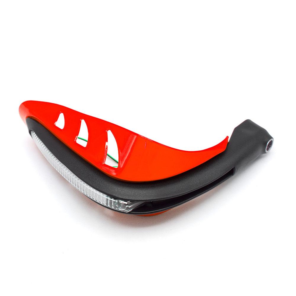 Foto 5 pulgar | Protector De Puños Con Luz Led Secuencial Amarilla Para Motocicleta