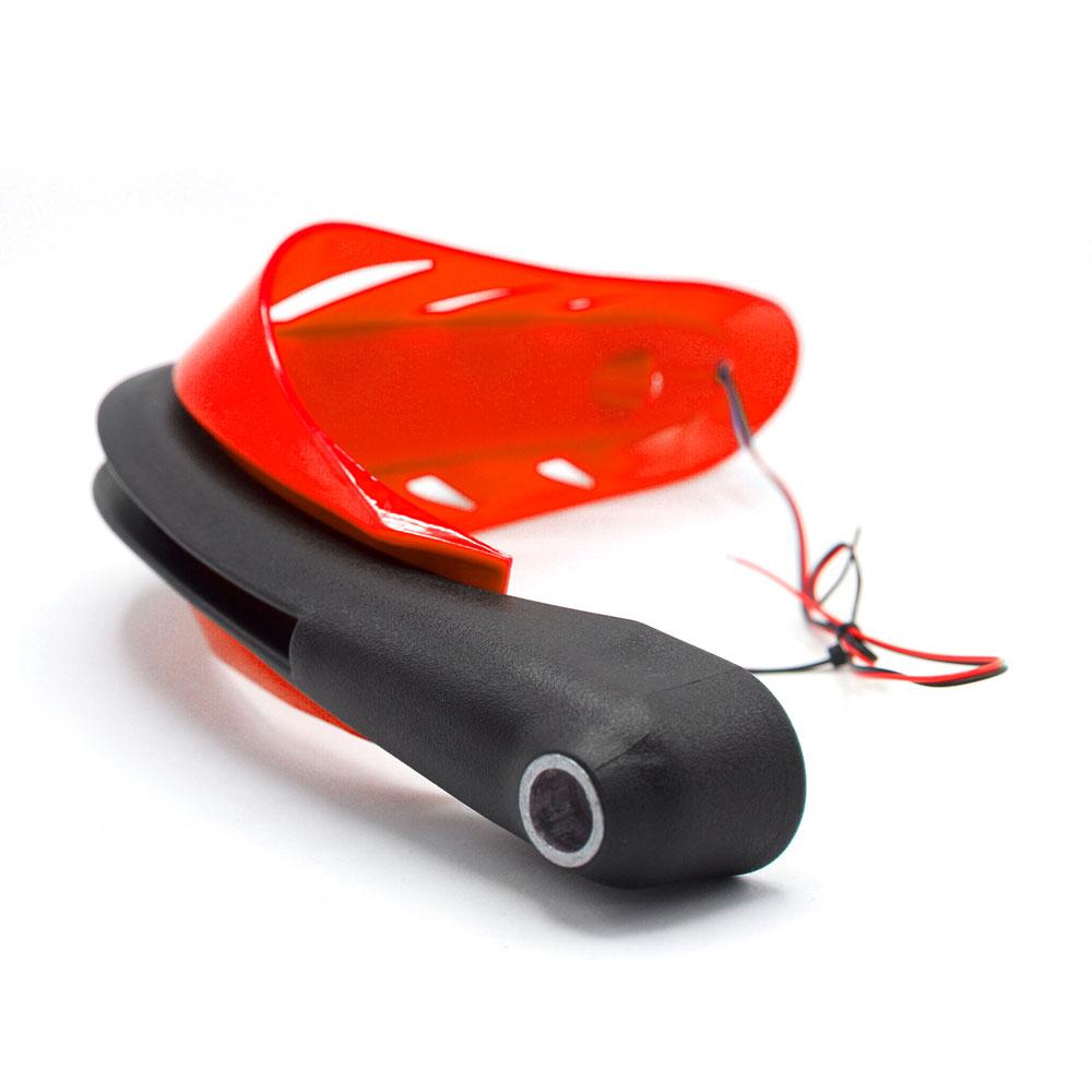 Foto 7 pulgar | Protector De Puños Con Luz Led Secuencial Amarilla Para Motocicleta