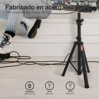 Foto 5 | Tripié Soporte Bocina Bafle Kaiser 45kg Altura Ajustable 1.27m