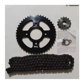 Foto 4 | Kit De Arrastre Cadena Reforzada Italika Dm200 Belug Negro