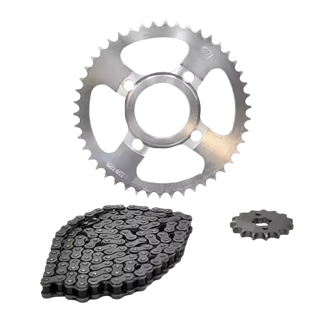 Foto 3 pulgar | Kit De Arrastre Cadena Reforzada Italika Dm200 Plata