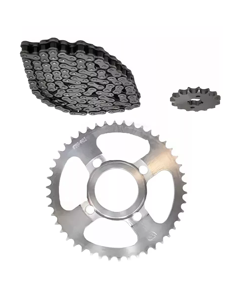 Foto 5 pulgar | Kit De Arrastre Cadena Reforzada Italika Dm200 Plata