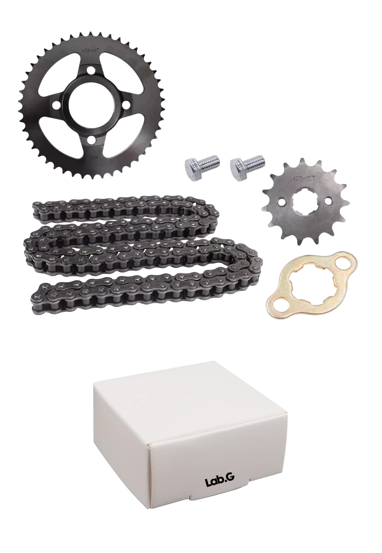 Foto 1 | Kit De Arrastre Cadena Reforzada Italika Dm200 Negro