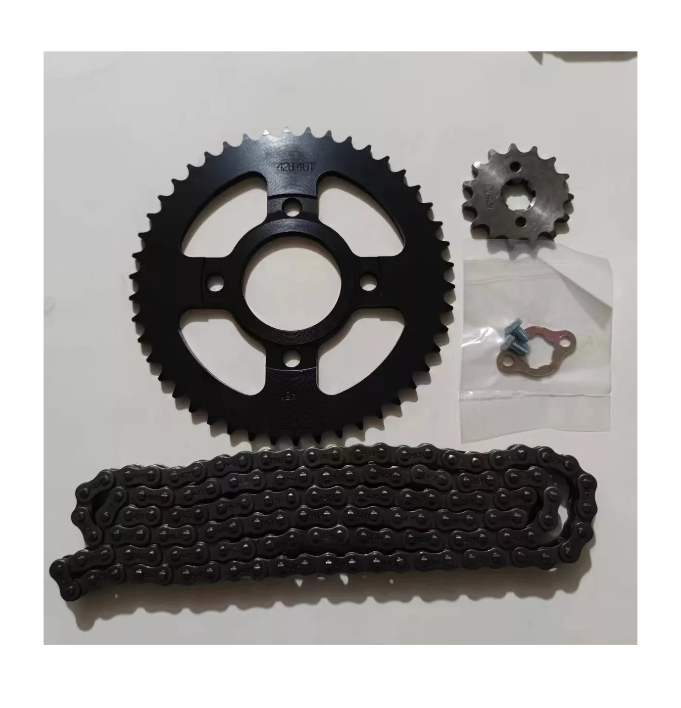 Foto 5 pulgar | Kit De Arrastre Cadena Reforzada Italika Dm200 Negro