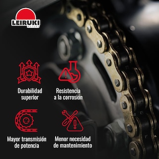 Foto 3 | Cadena Reforzada O-ring Dorada 525hox116 Moto Leiruki