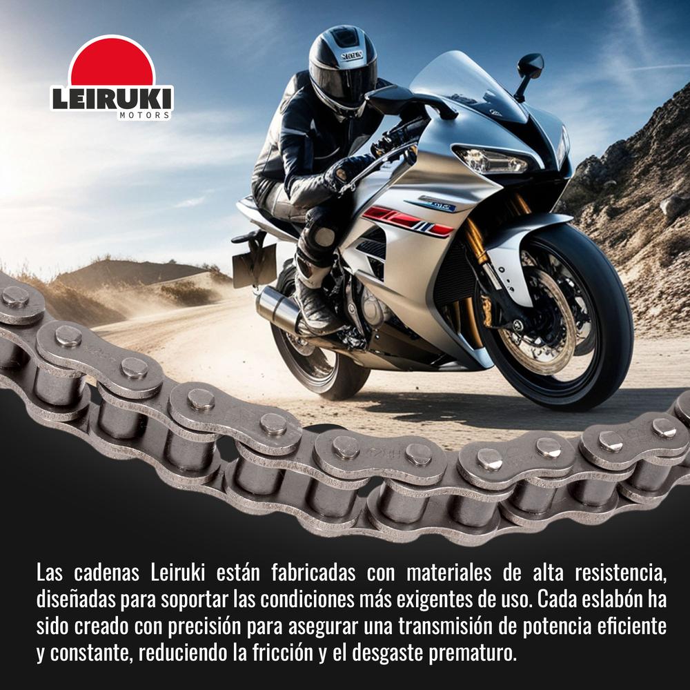 Foto 3 pulgar | Cadena Reforzada Super O-ring 530h X122 Moto Leiruki