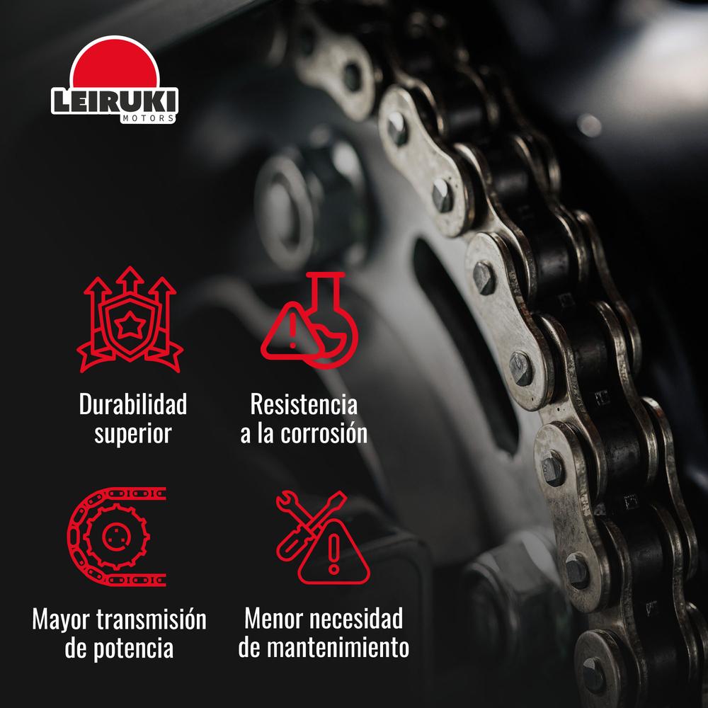 Foto 4 pulgar | Cadena Reforzada Super O-ring 530h X122 Moto Leiruki