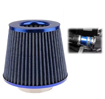 Foto 5 | Filtro De Alto Flujo Universal Y Tornado Turbina Para Auto Azul