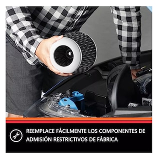 Foto 4 | Filtro De Alto Flujo Universal Y Tornado Turbina Para Auto Azul