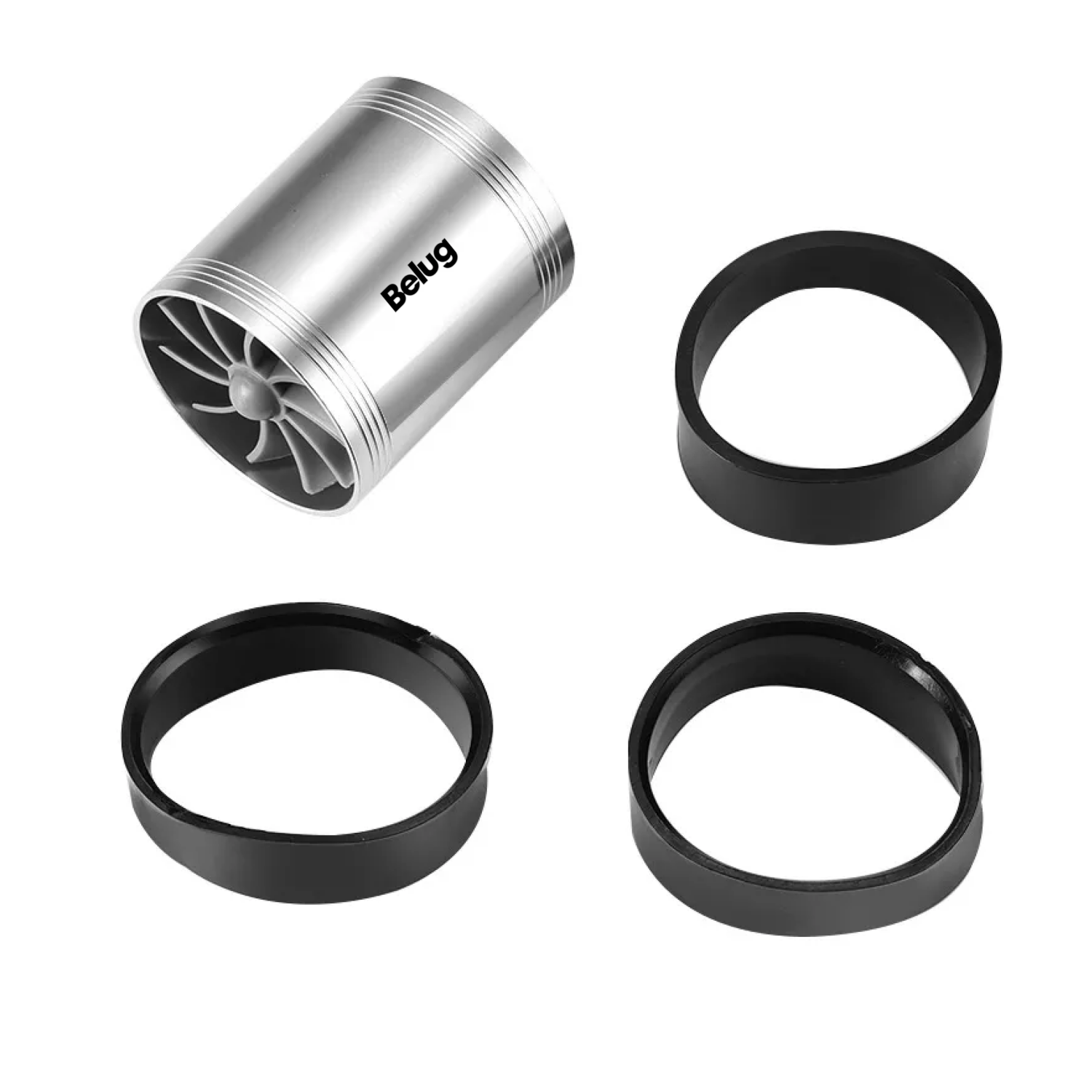 Foto 4 | Filtro De Alto Flujo Universal Y Tornado Turbina Para Auto Belug Plata