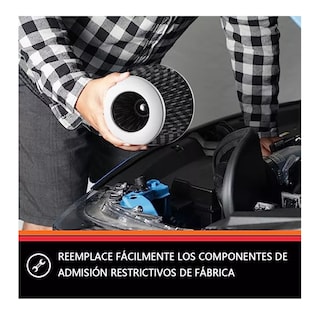 Foto 5 | Filtro De Alto Flujo Universal Y Tornado Turbina Para Auto Belug Plata