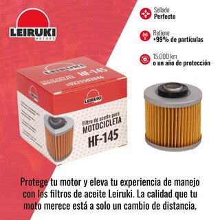 Foto 3 | Filtro Aceite Hf-145 Moto Yamaha V-star650 Xvs650 Leiruki