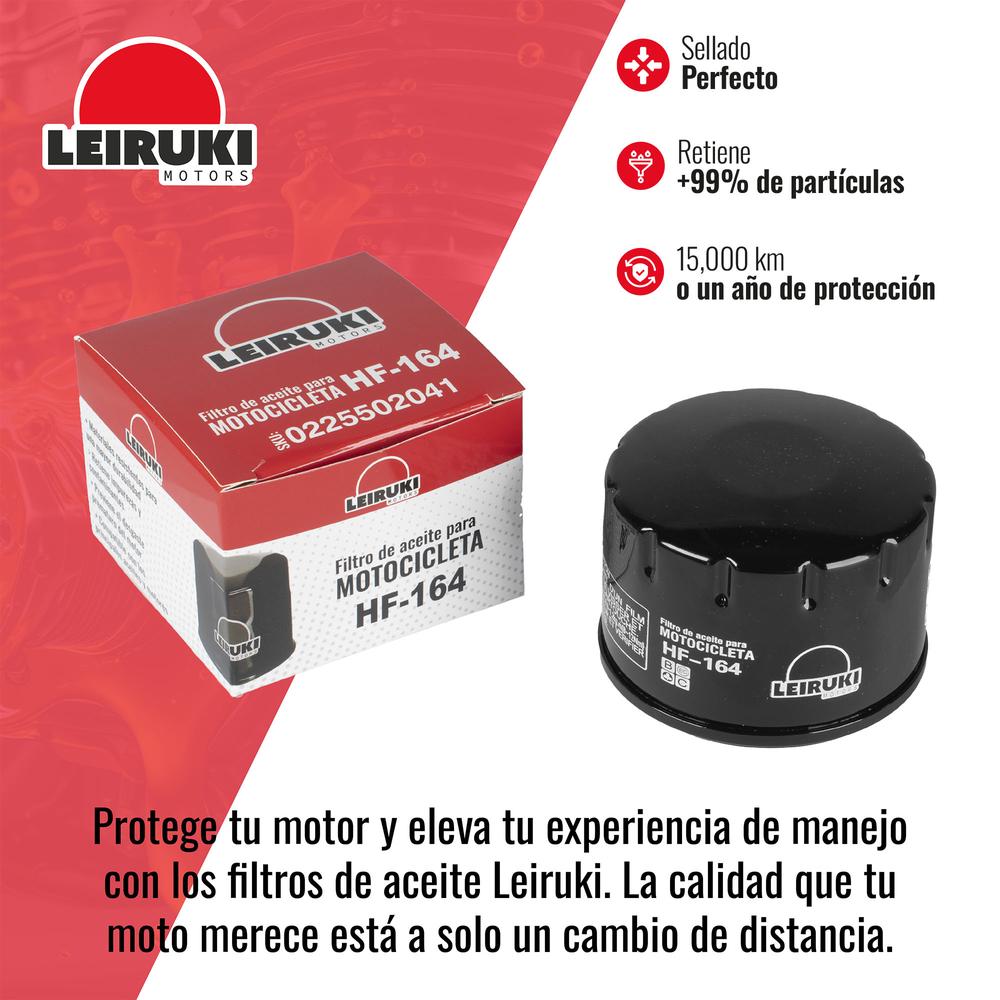 Foto 4 pulgar | Filtro Aceite Hf-164 Moto Bmw R18 K1600 C400 C650 Leiruki