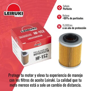 Foto 3 | Filtro Aceite Hf-152 Moto Can Am Bombardier Outlander Leiruki