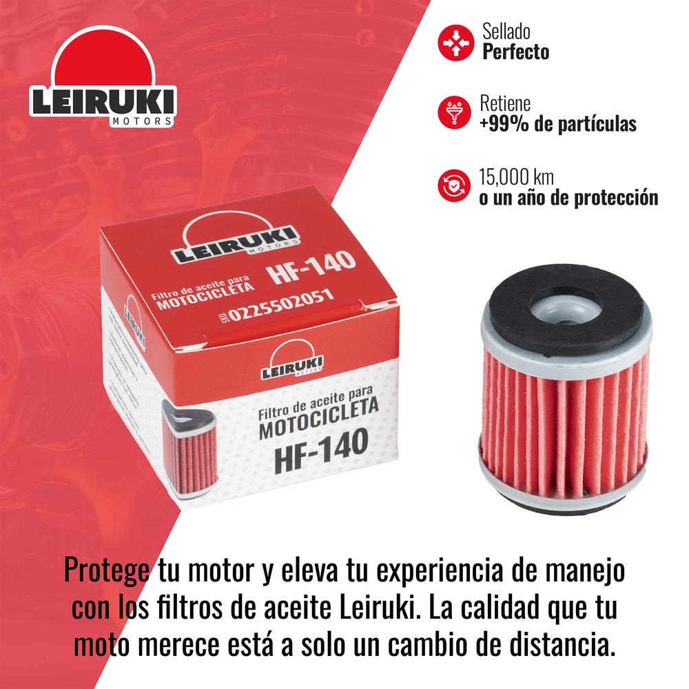 Foto 4 pulgar | Filtro Aceite Hf-140 Moto Yamaha Yfz450 Ec250 Yfm250r Leiruki