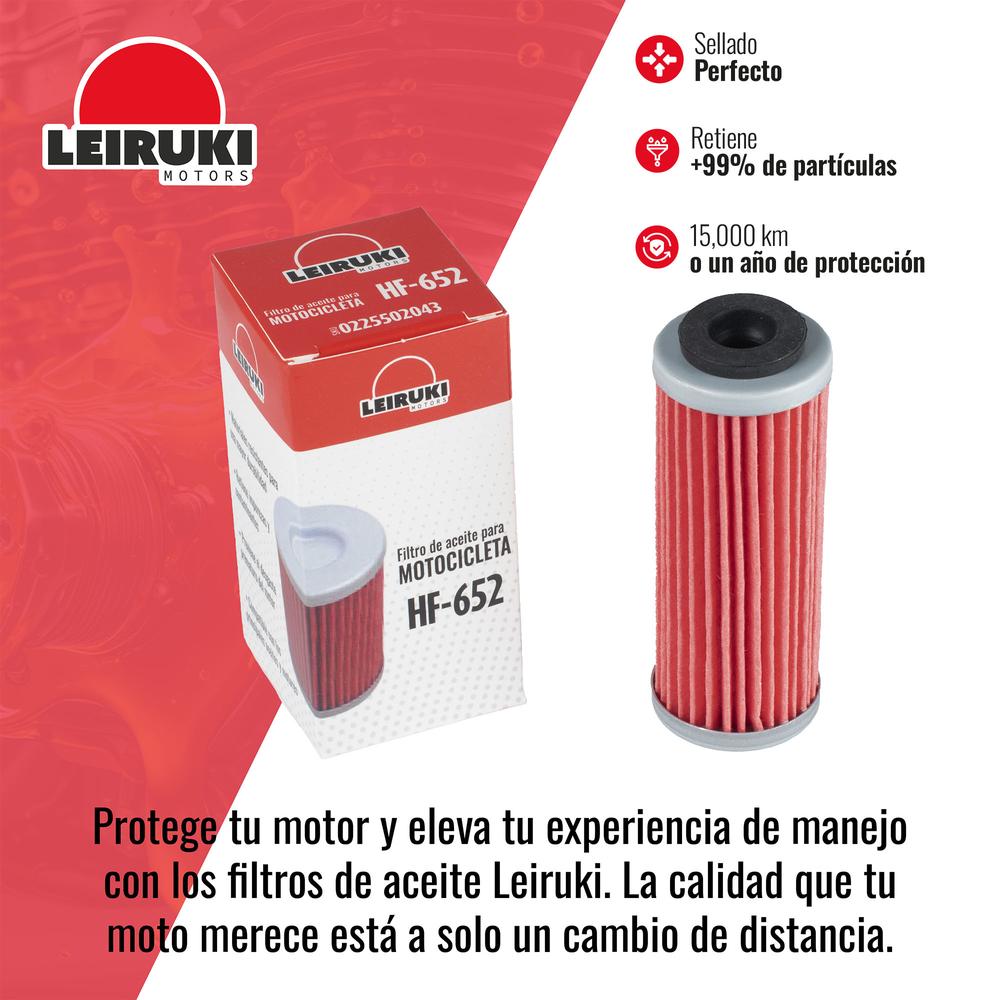 Foto 4 pulgar | Filtro Aceite Hf-652 Moto Husqvarna Fc250 Ktm250 Leiruki