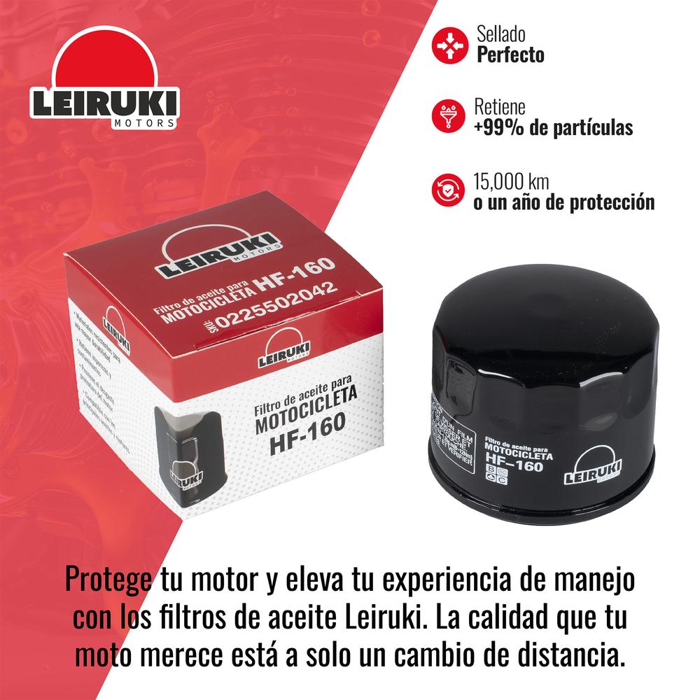 Foto 4 pulgar | Filtro Aceite Hf-160 Moto Bmw F700gs F650 F700 Leiruki