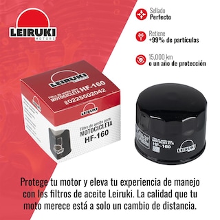 Foto 3 | Filtro Aceite Hf-160 Moto Bmw F700gs F650 F700 Leiruki