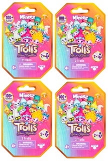 Foto 1 | Figuras Coleccionables Trolls Dreamworks Band Together Mineez 4 Paquetes con 2 Figuras C/U - Venta Internacional