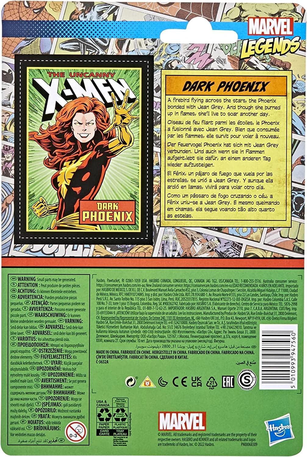 Foto 4 pulgar | Figura de Acción Marvel Legends Series Retro 375 Dark Phoenix - Venta Internacional
