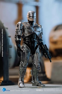 Foto 5 | Figura de Acción Hiya Toys Robocop 3 Robocop Vs Otomo 1:18 - Venta Internacional