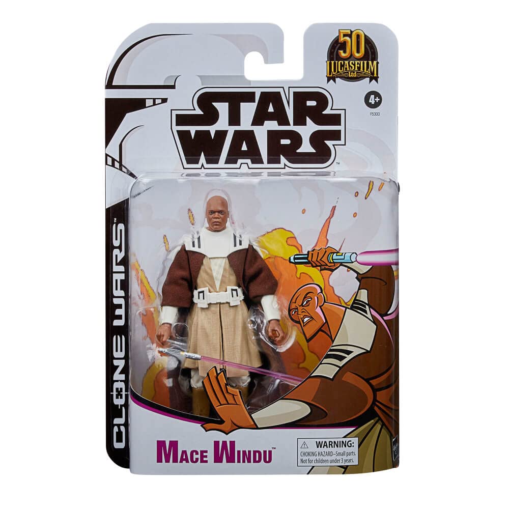 Foto 4 | Figura de Acción Star Wars The Clone Wars Mace Windu 15 cm - Venta Internacional
