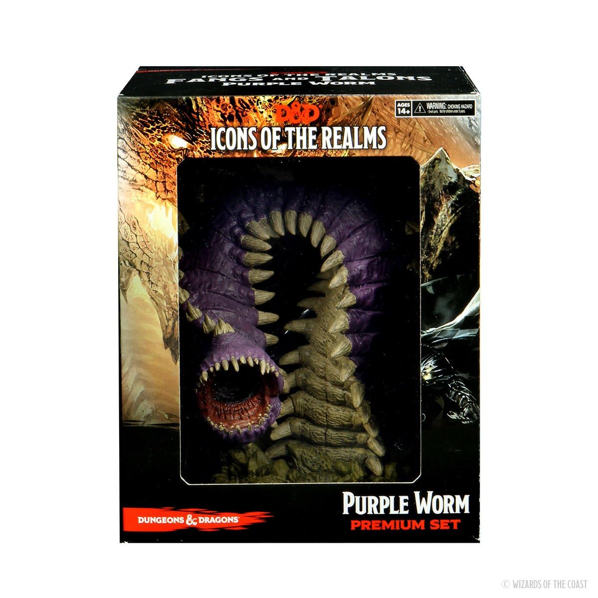 Foto 2 pulgar | Figura en Miniatura Wizkids D&d Icons Of The Realms Purple Worm - Venta Internacional