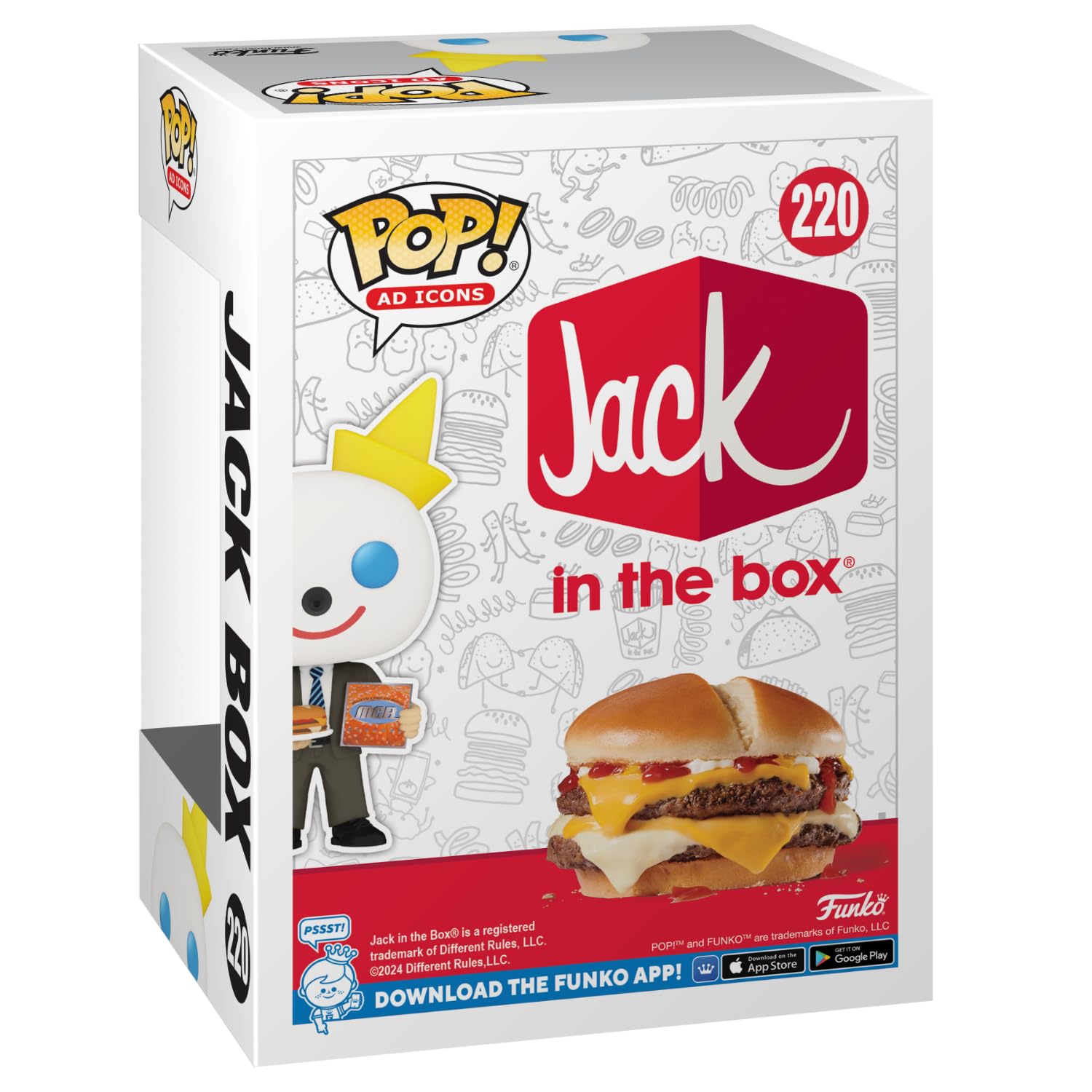 Foto 4 pulgar | Figura Funko Pop! El Ícono Publicitario Jack In The Box Jack Con El Álbum Mcb - Venta Internacional