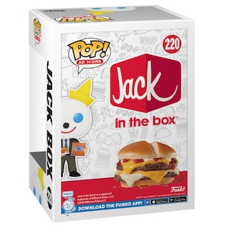 Foto 3 | Figura Funko Pop! El Ícono Publicitario Jack In The Box Jack Con El Álbum Mcb - Venta Internacional