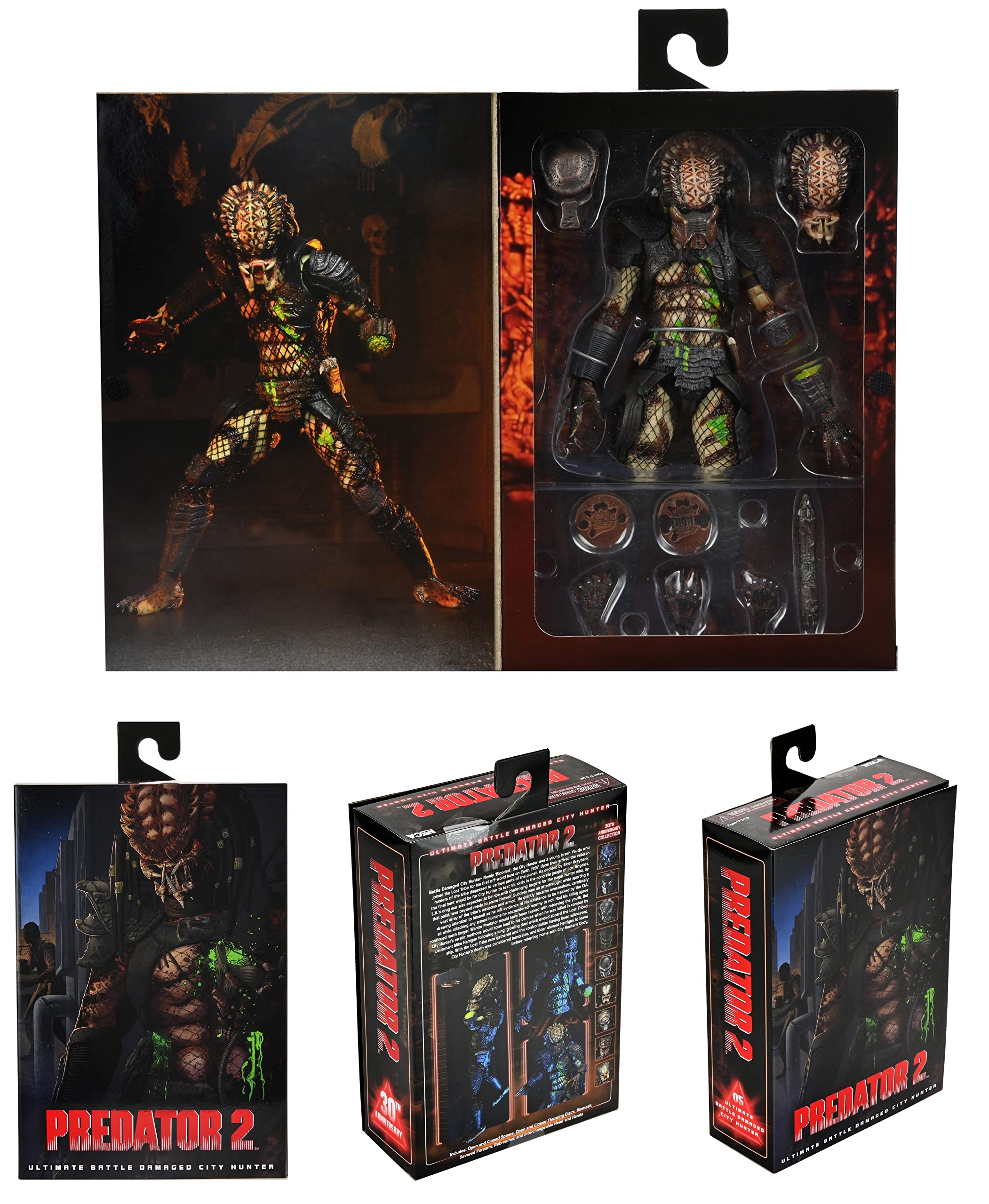 Foto 3 pulgar | Figura De Acción Neca Predator 2 Ultimate Battle Damaged 20 Cm - Venta Internacional.