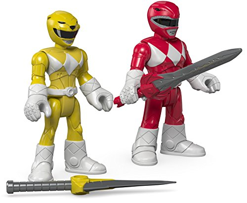 Foto 3 | Figura de Acción Fisher-price Imaginext Power Rangers Roja y Amarilla - Venta Internacional