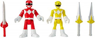 Foto 4 | Figura de Acción Fisher-price Imaginext Power Rangers Roja y Amarilla - Venta Internacional