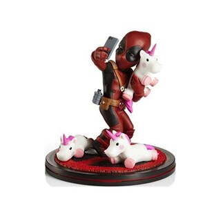 Foto 1 | Figura Quantum Mechanix Deadpool Unicorn Selfie Q-fit Max - Venta Internacional